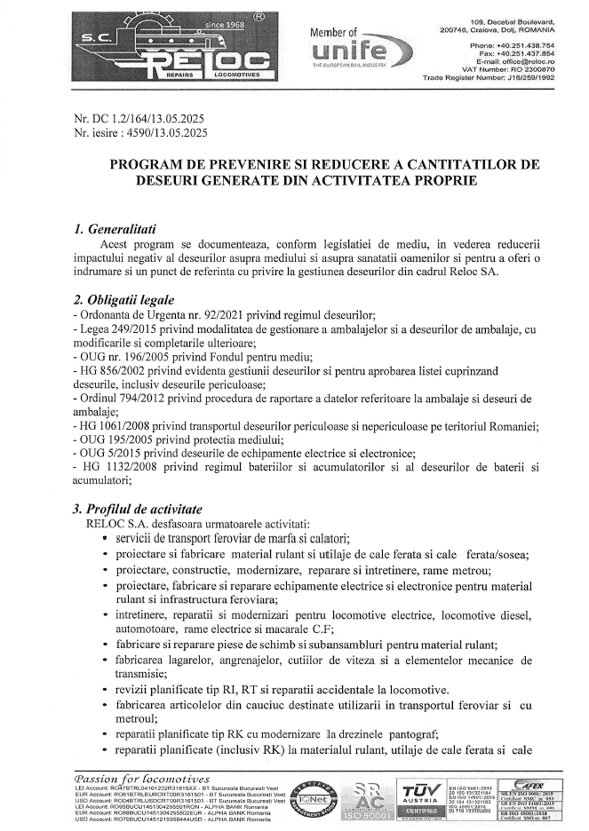 Plan preventie si reducere deseuri 2025